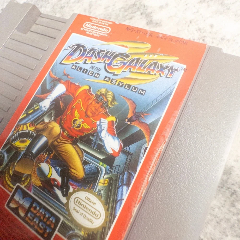 Dash Galaxy in the Alien Asylum NES Nintendo Game Data East Sci-Fi Platformer